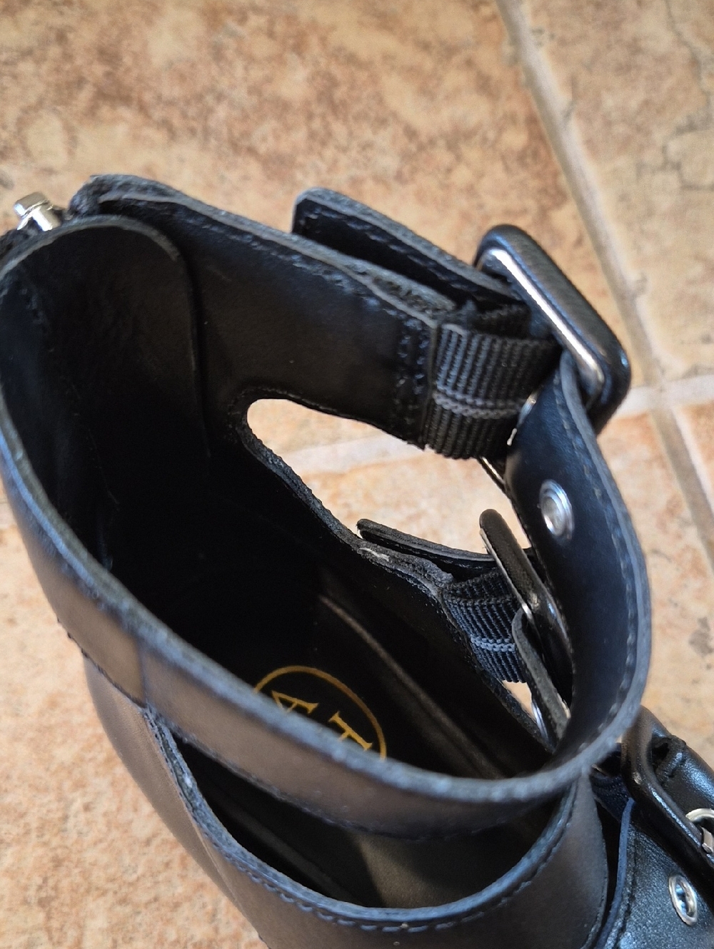 Ash Black Leather Flats. Made In Italy. - Picture 6 of 11
